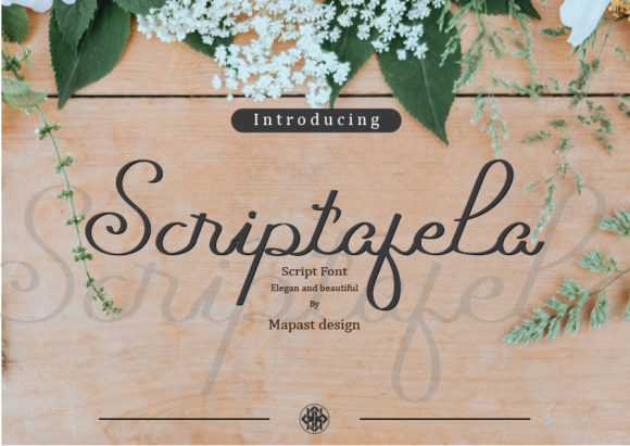 Scriptafela Font Poster 1