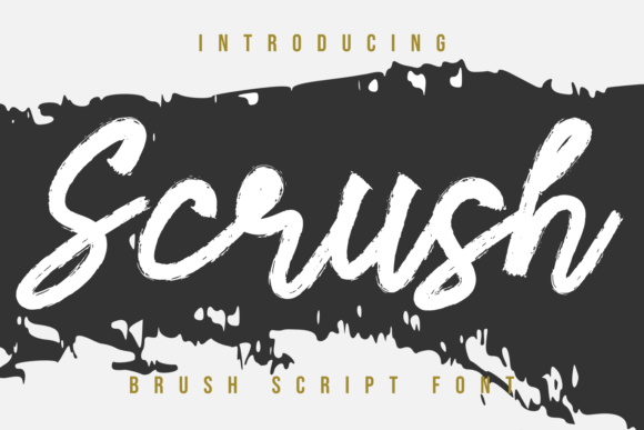 Scrush Font Poster 1