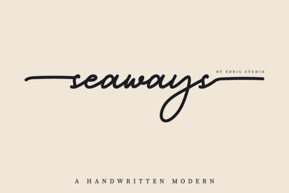 Seaways Font Poster 2