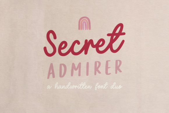 Secret Admirer Font Poster 1