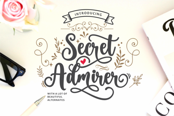 Secret Admirer Font Poster 1