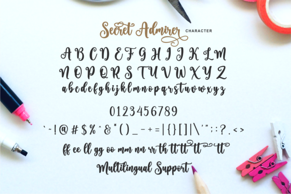 Secret Admirer Font Poster 10