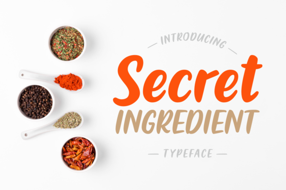 Secret Ingredient Font Poster 1