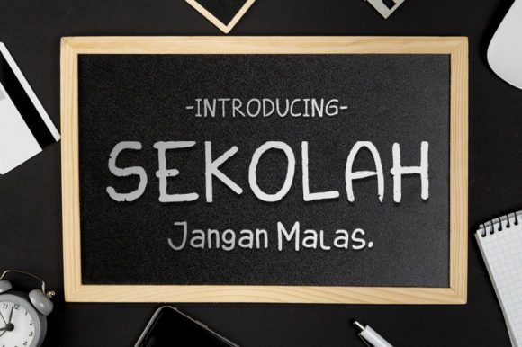 Sekolah Font Poster 1