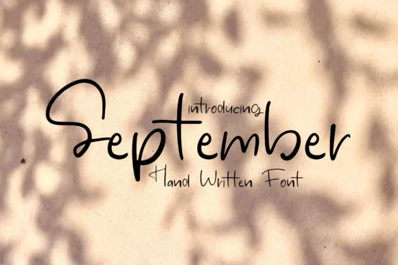 September Font September Font Poster 1