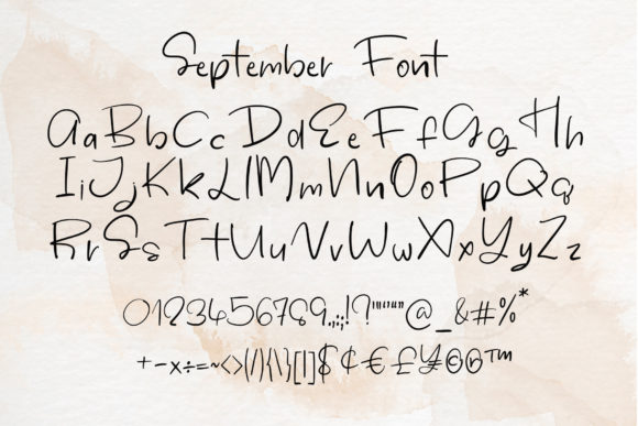 September Font Poster 11