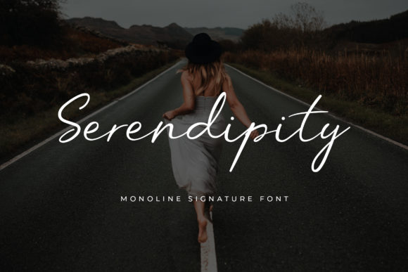 Serendipity Font Poster 1