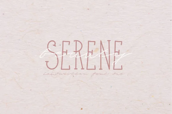 Serene Beauty Font Poster 1