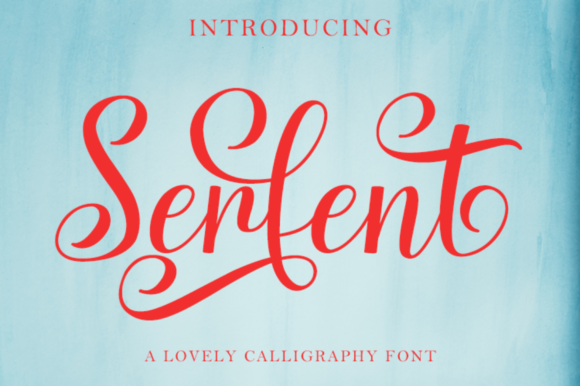 Serfent Font Poster 1