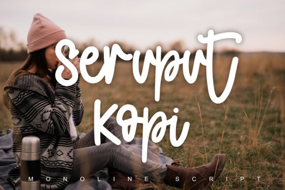 Seruput Kopi Font Poster 1