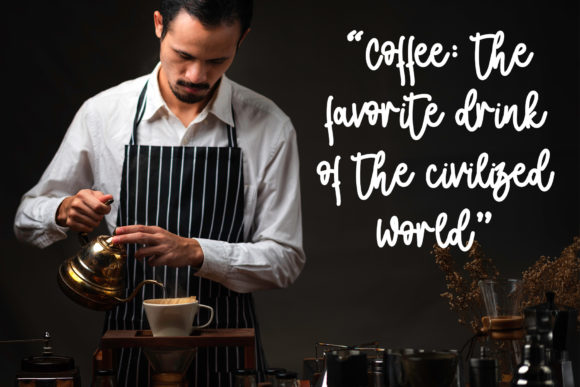 Seruput Kopi Font Poster 2