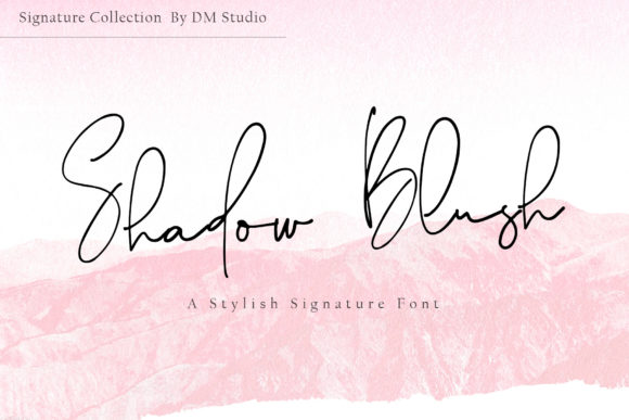 Shadow Blush Font Poster 1