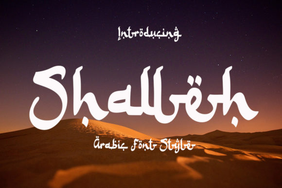 Shalleh - Arabic Style Font Poster 1