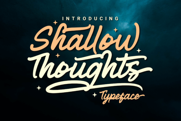 Shallow Thoughts Font Poster 1