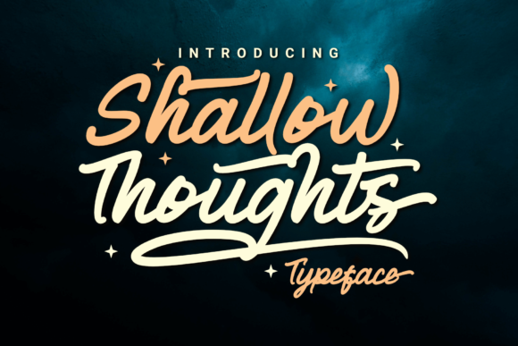 Shallow Thoughts Font Shallow Thoughts Font Poster 1