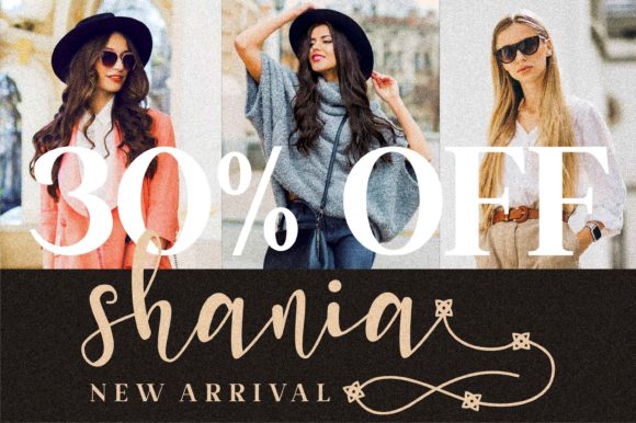 Shania Honey Font Poster 3