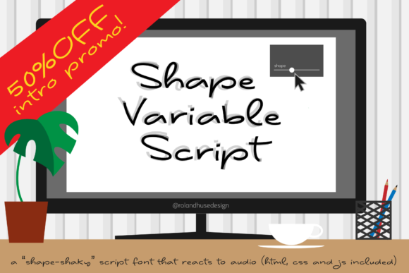 Shape Variable Font Poster 1