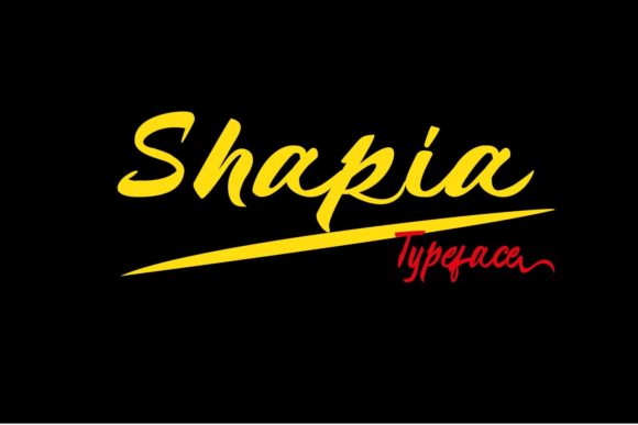 Shapia Font Poster 1