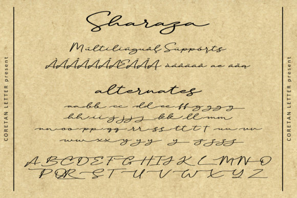Sharaza Font Poster 8