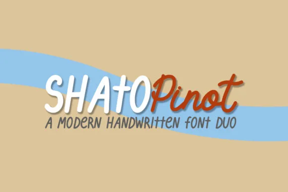 Shato Pinot Duo Font Shato Pinot Duo Font Poster 1