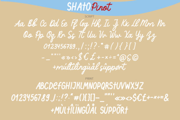 Shato Pinot Duo Font Poster 11