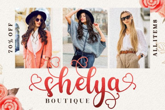 Shelya Font Poster 9