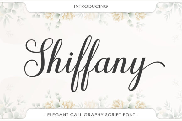 Shiffany Script Font Poster 1