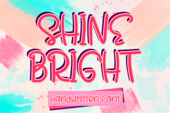 Shine Bright Font Poster 1