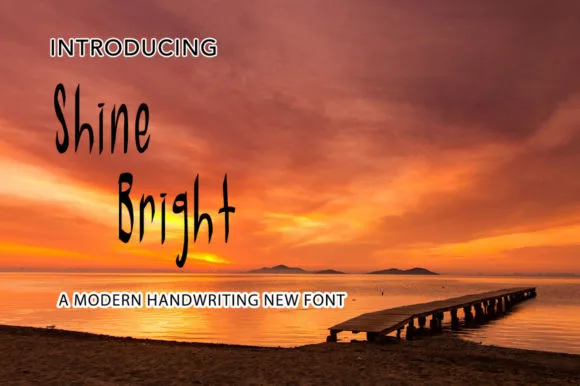 Shine Bright Font Poster 1
