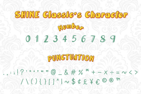 Shine Classic Font Poster 3