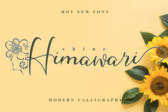 Shine Himawari Font Poster 1