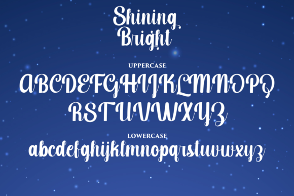 Shining Bright Font Poster 11