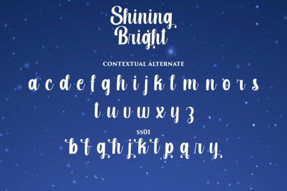 Shining Bright Font Poster 12
