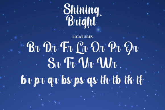 Shining Bright Font Poster 13
