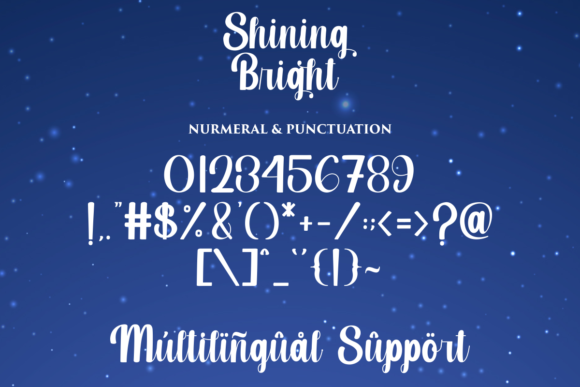 Shining Bright Font Poster 14