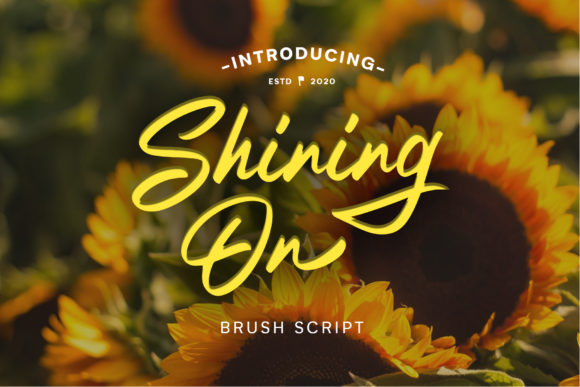 Shining on Font