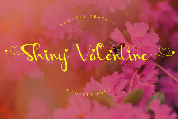 Shiny Valentine Font Poster 1