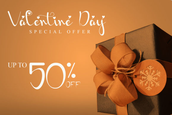 Shiny Valentine Font Poster 3