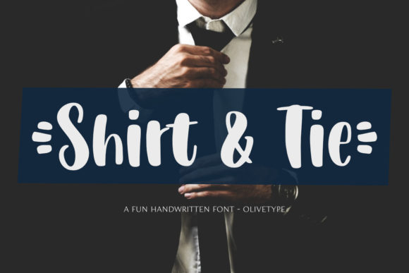 Shirt & Tie Font Poster 1