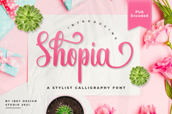 Shopia Font Poster 1