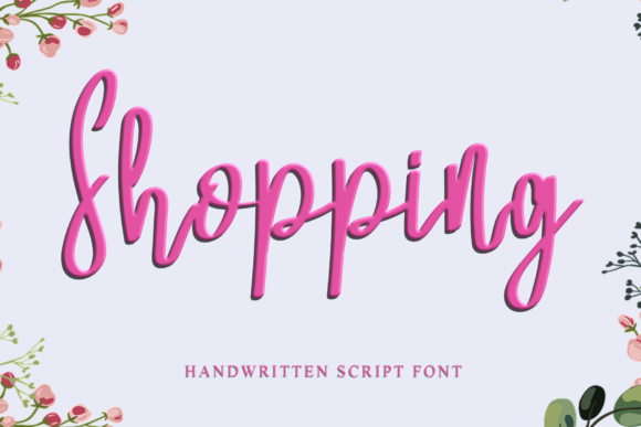 Shopping Font Poster 1