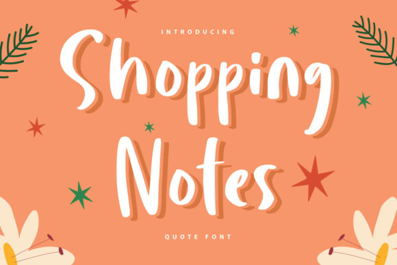 Shopping Notes Font Poster 1