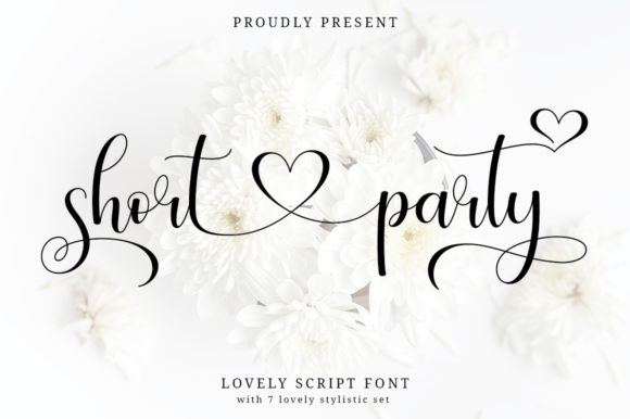 Short Party Font Poster 1