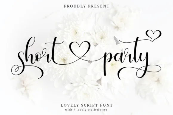Short Party Font Short Party Font Poster 1