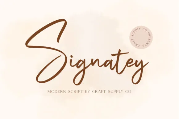 Signatey Font Signatey Font Poster 1
