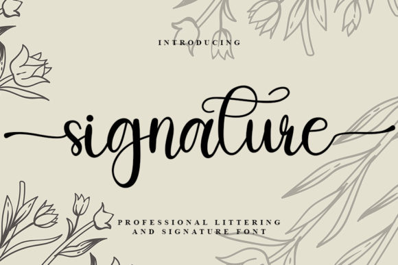 Signature Font Poster 1