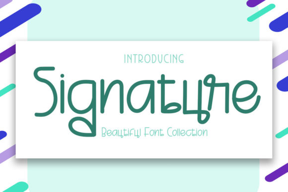 Signature Font Poster 1