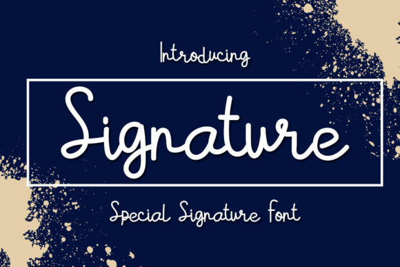 Signature Font Poster 1