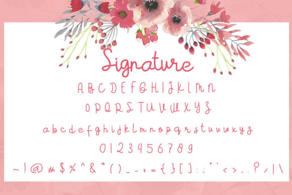 Signature Font Poster 4