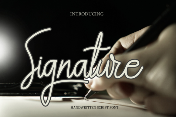 Signature Font Poster 1